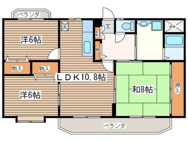 サニ－ヒルズの物件間取画像